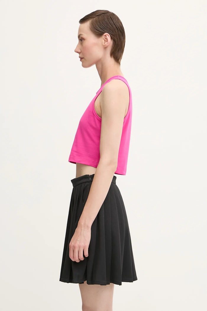 Pangaia top Cotton-Stretch Tank Top 10002428 pink SS25