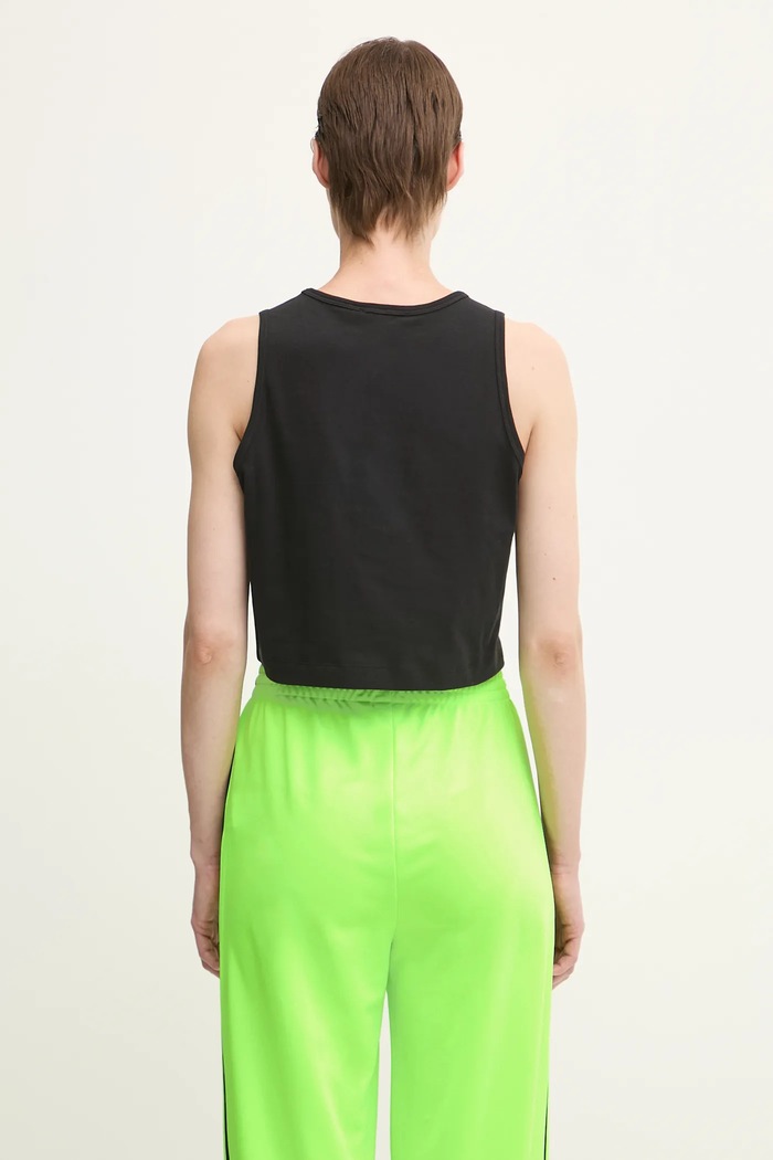Ρούχα Top Pangaia Cotton-Stretch Tank Top 10002428 μαύρο