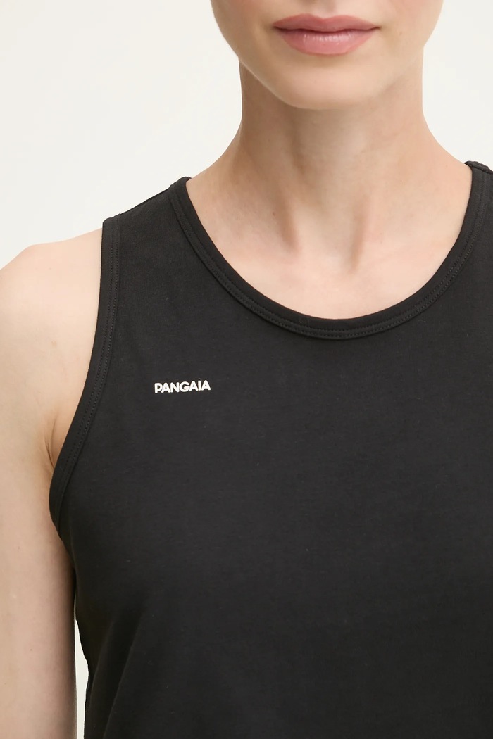 Pangaia top Cotton-Stretch Tank Top negru 10002428