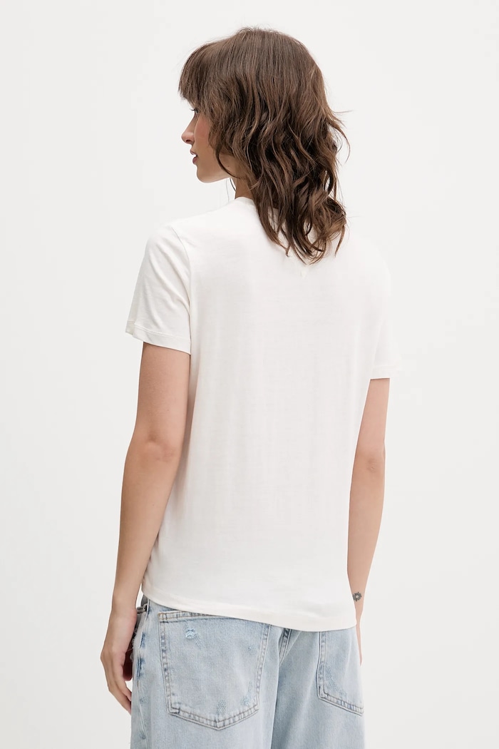 Oblečení Tričko Tommy Jeans DW0DW21964 béžová