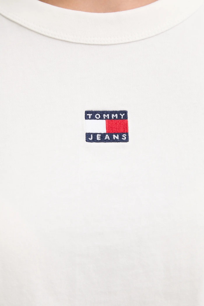 Tommy Jeans tričko bavlnené DW0DW22202 béžová