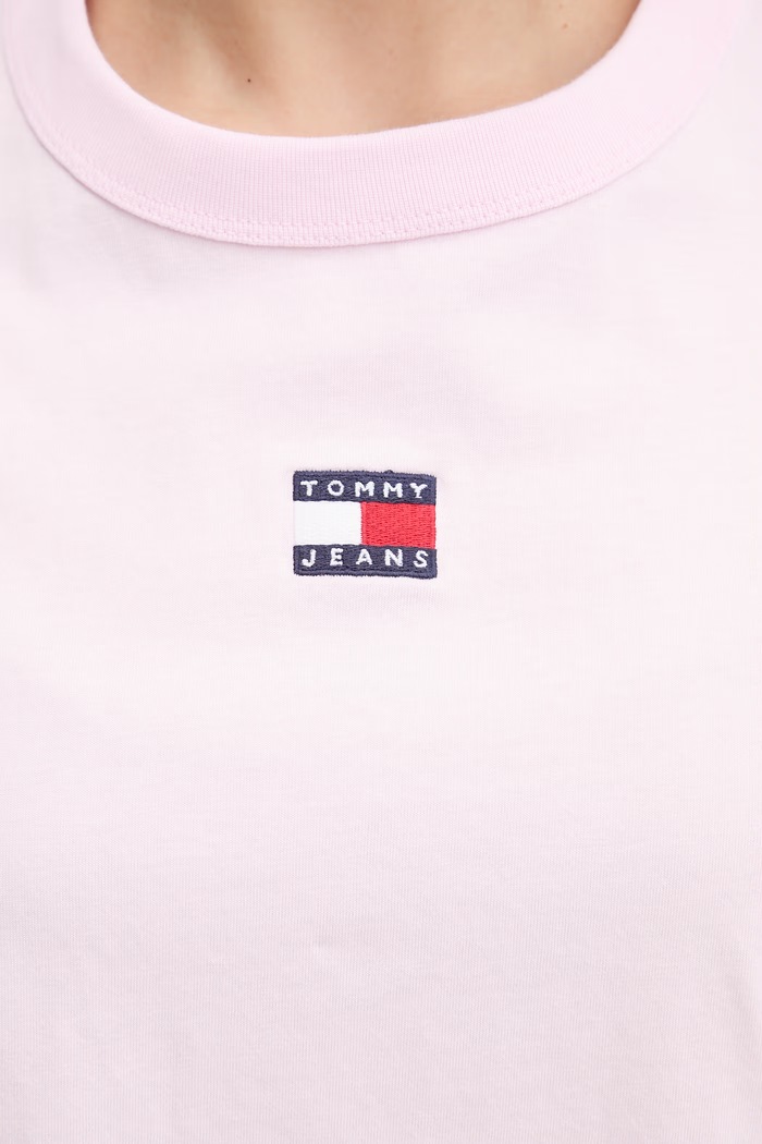 Tommy Jeans tričko bavlnené DW0DW22202 ružová