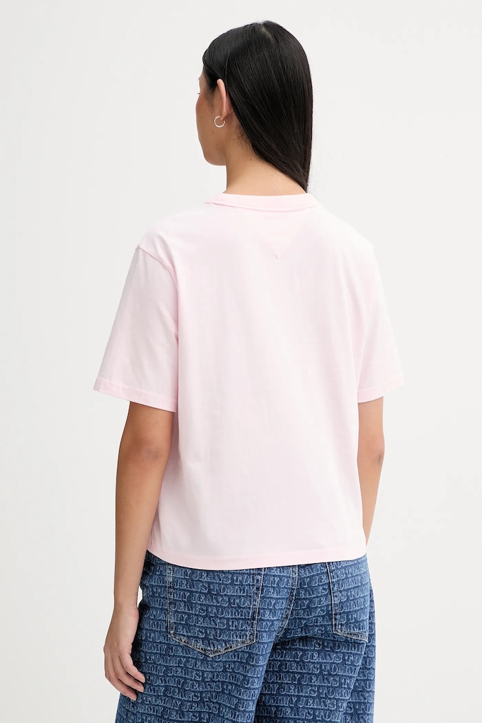 Abbigliamento Tommy Jeans t-shirt in cotone DW0DW22202 rosa