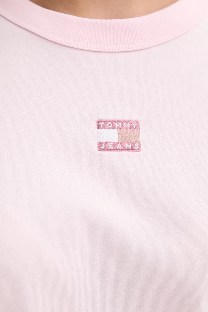 Tommy Jeans t-shirt in cotone DW0DW22202 rosa
