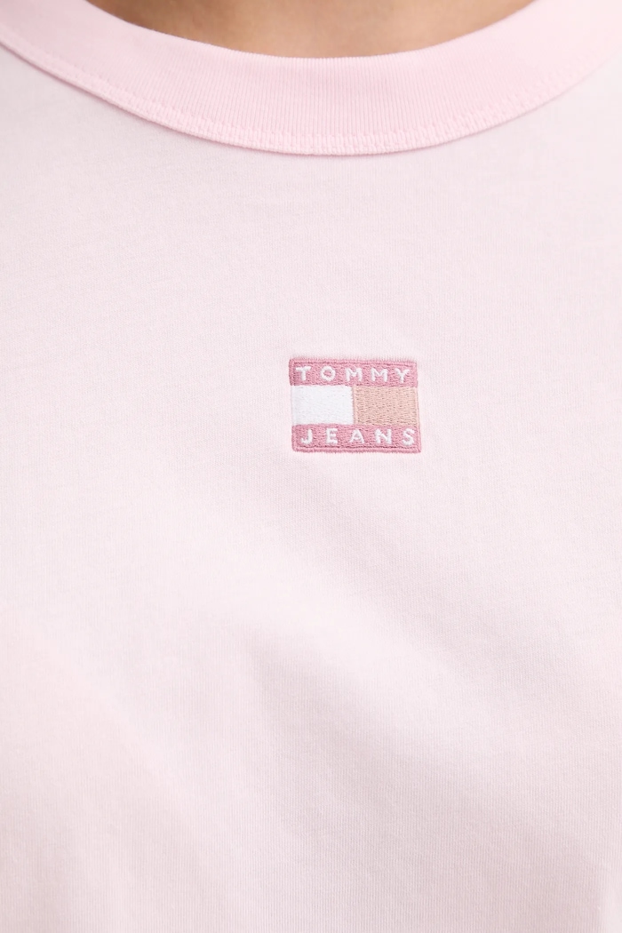 Tommy Jeans t-shirt in cotone DW0DW22202 rosa