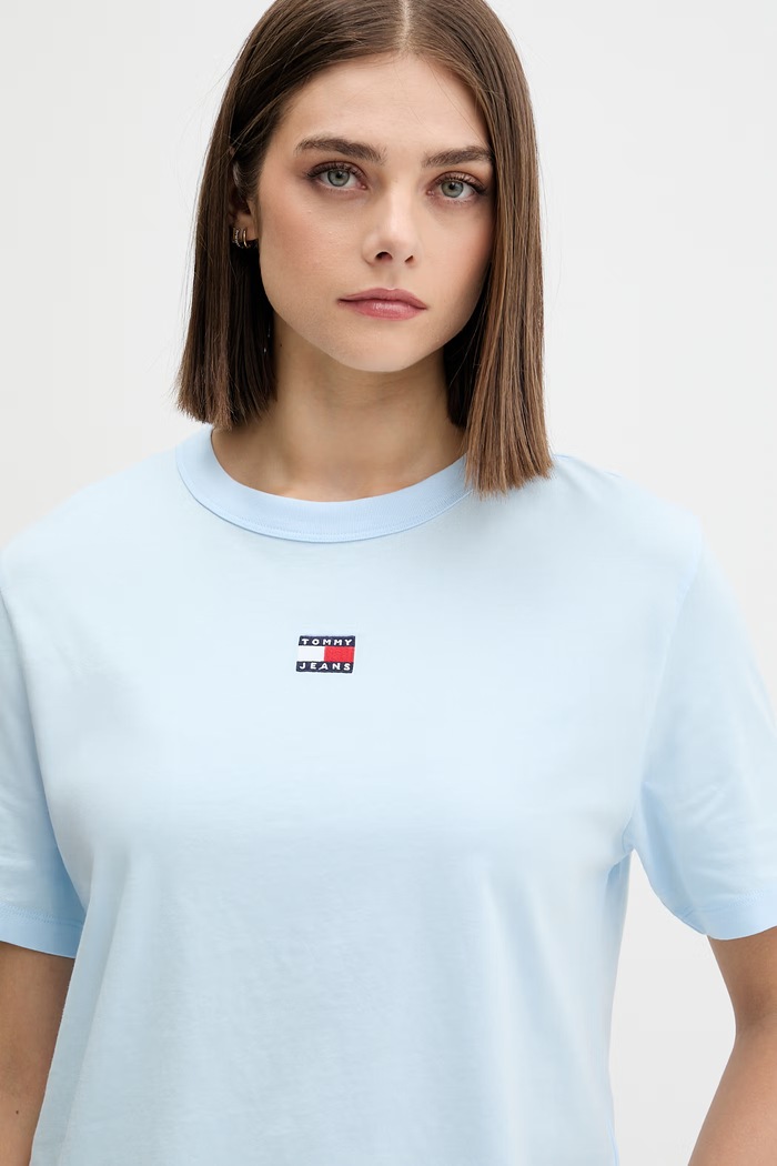 Tommy Jeans t-shirt βαμβακερό μπλε DW0DW22202
