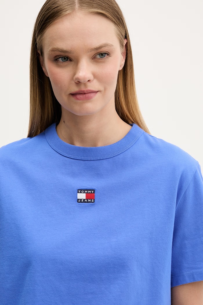 Tommy Jeans tricou din bumbac albastru DW0DW22202