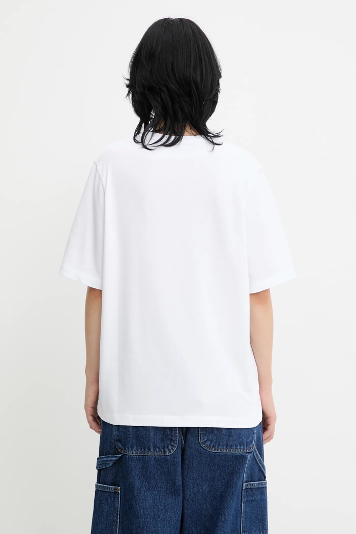 Îmbrăcăminte Maison Kitsuné tricou din bumbac Bold Fox Head Patch Comfort MW00111KJ0119 alb