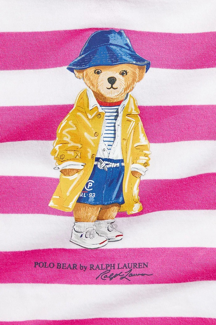 Dziewczynka Polo Ralph Lauren t-shirt bawełniany dziecięcy 310958228001 różowy