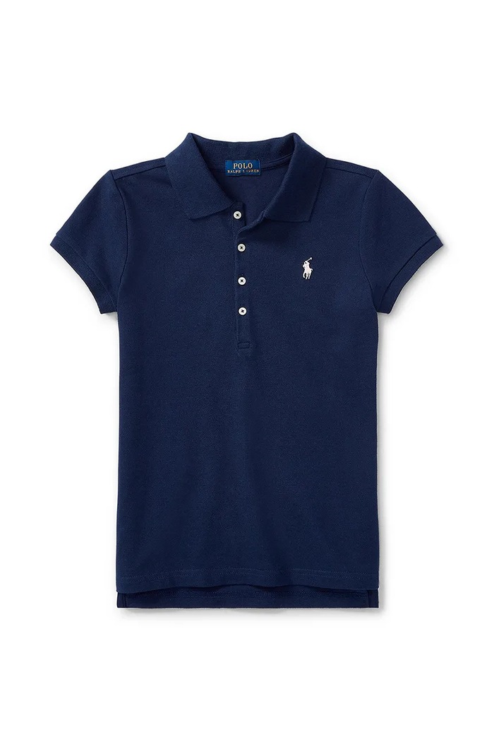 Παιδικό μπλουζάκι Polo Ralph Lauren με ελαστάν σκούρο μπλε 313573242008