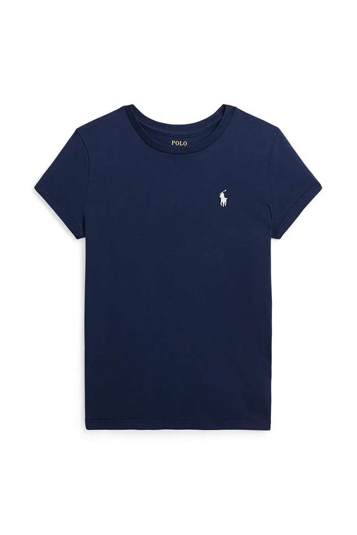 Παιδικό βαμβακερό μπλουζάκι Polo Ralph Lauren βαμβάκι σκούρο μπλε 313833549067