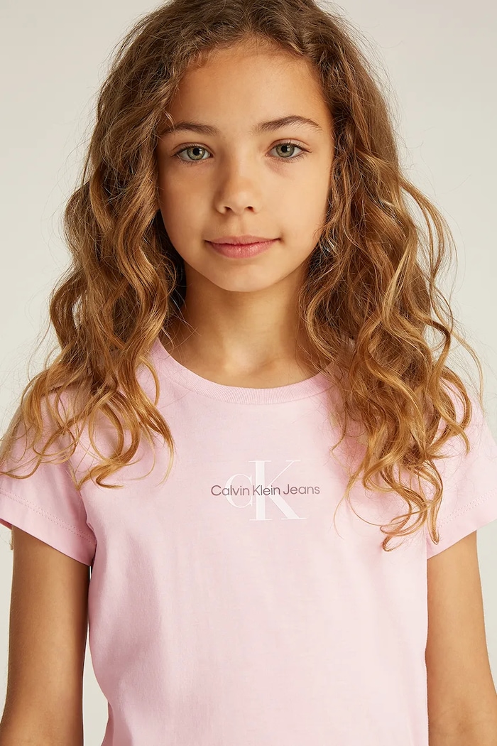 Calvin Klein Jeans t-shirt bawełniany dziecięcy IG0IG01470.128.176.PPYA różowy
