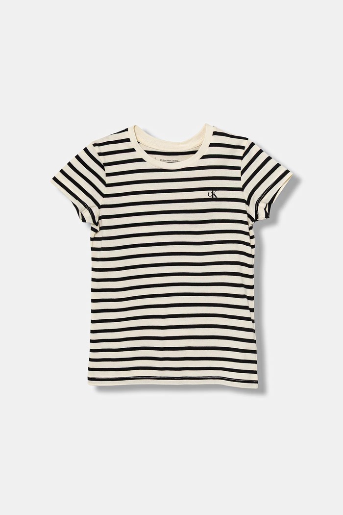 T-shirt bawełniany dziecięcy 2-pack Calvin Klein Jeans IG0IG02799.128.176.PPYA czarny