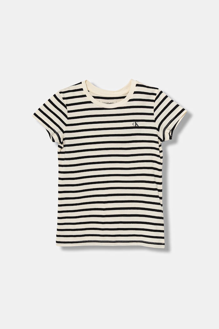 T-shirt bawełniany dziecięcy 2-pack Calvin Klein Jeans IG0IG02799.128.176.PPYA czarny