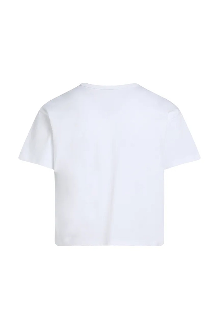 DÍVKA Dětské bavlněné tričko Calvin Klein Jeans IG0IG02801.PPYA bílá
