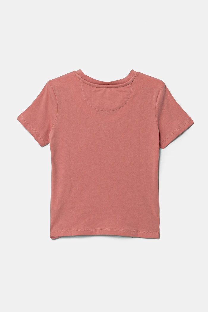 Dječja pamučna majica kratkih rukava Calvin Klein Jeans IN0IN00261.G.PPYA roza SS25