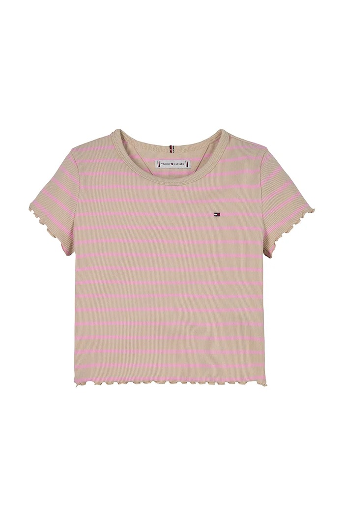 Tommy Hilfiger t-shirt dziecięcy KG0KG08509.PPYA różowy SS25