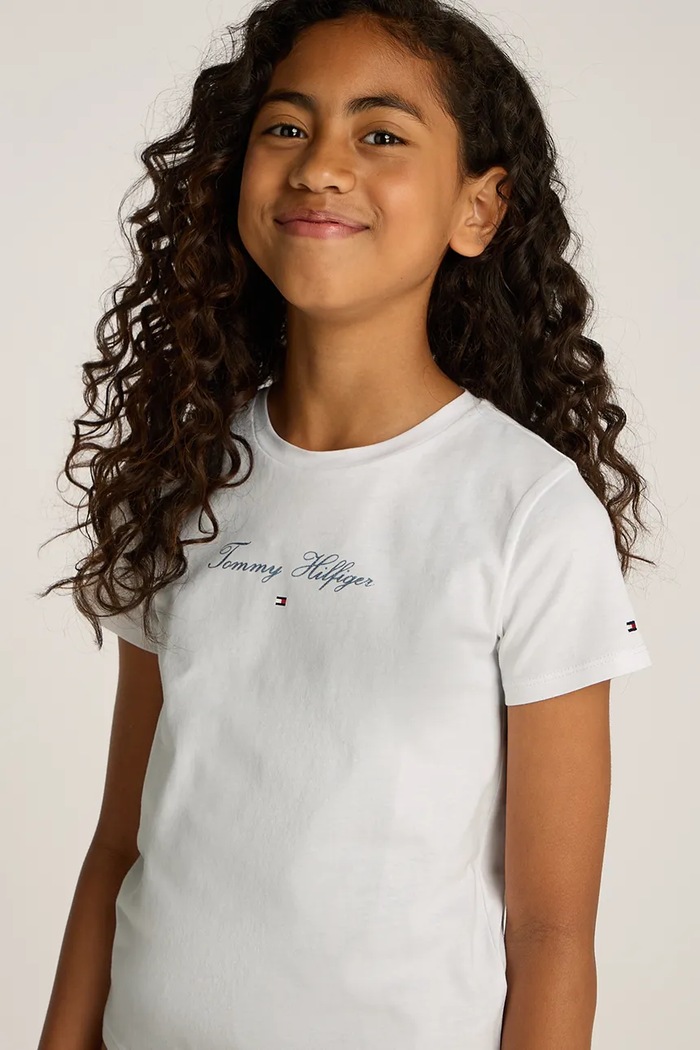 Tommy Hilfiger t-shirt bawełniany dziecięcy KG0KG08298.98.122.PPYA biały