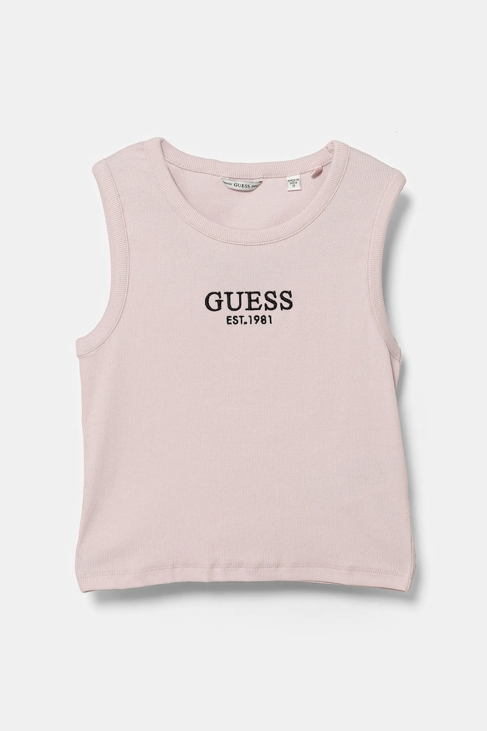 Детски топ Guess еластичен розов J4YI16.KBZP4.PPYA