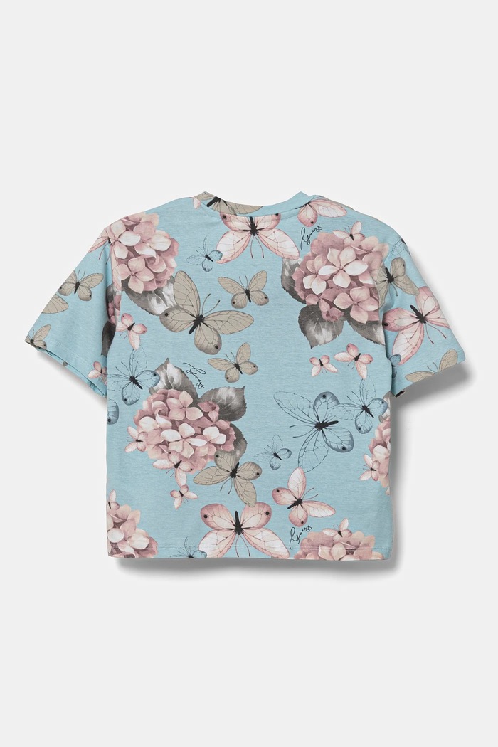 Dětské tričko Guess J5RI05.K6YW4.PPYA modrá SS25