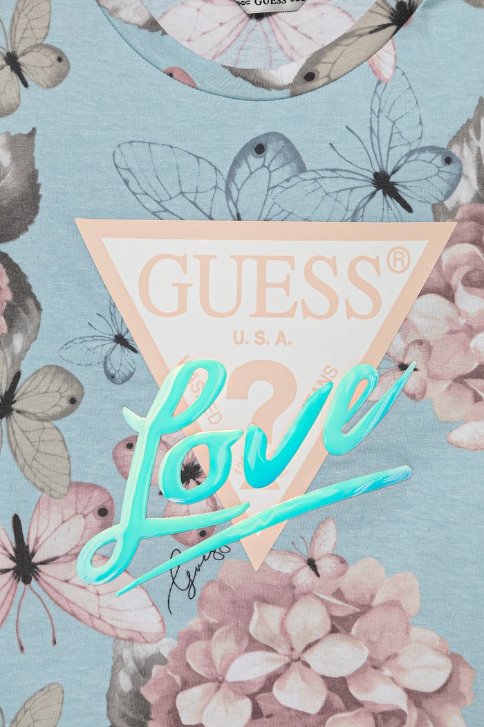DÍVKA Dětské tričko Guess J5RI05.K6YW4.PPYA modrá