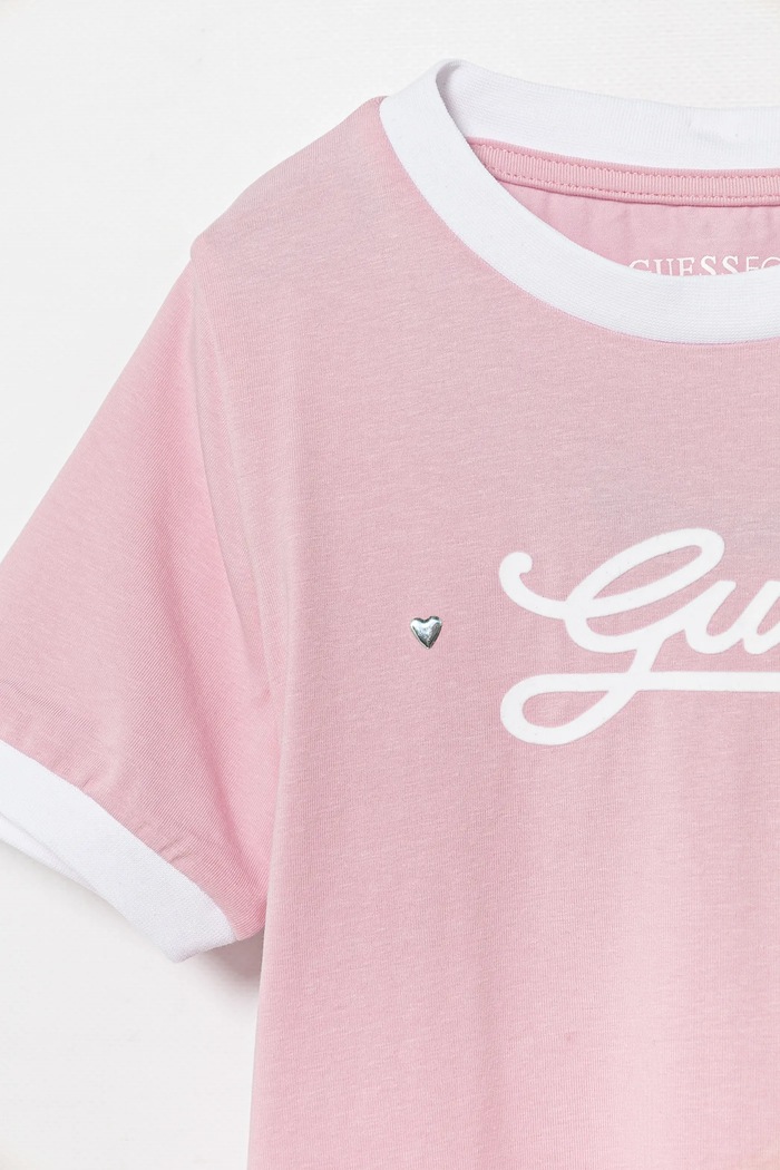 Dziewczynka Guess t-shirt dziecięcy J5RI11.K6YW4.PPYA różowy