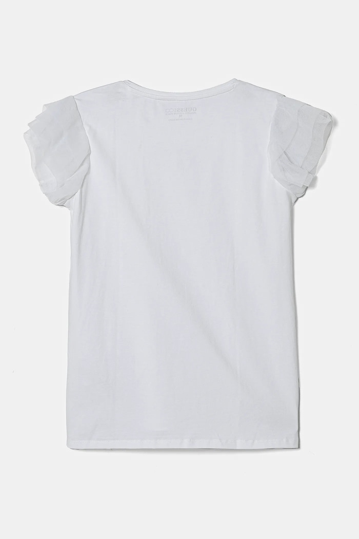 Guess t-shirt dziecięcy J5RI17.K6YW4.PPYA biały SS25