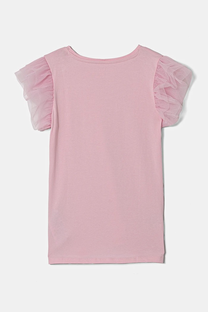 Dětské tričko Guess J5RI17.K6YW4.PPYA růžová SS25