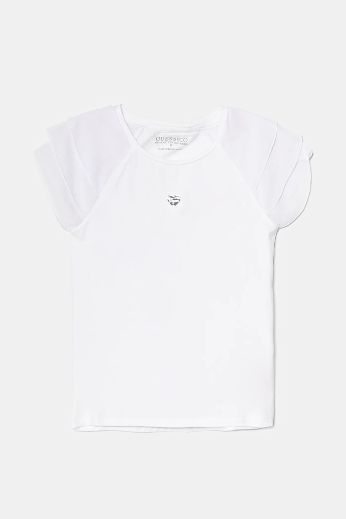 Dětské tričko Guess s elastanem bílá J5RI32.K6YW4.PPYA
