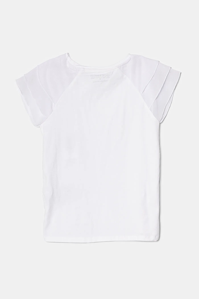 Dětské tričko Guess J5RI32.K6YW4.PPYA bílá SS25