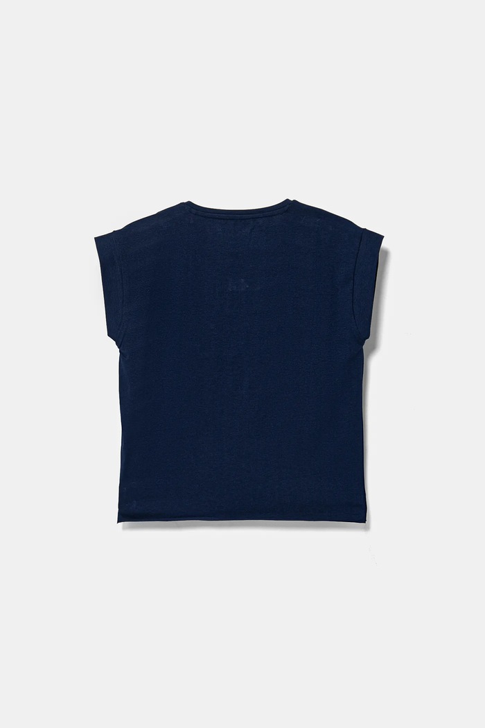 Dětské tričko Guess J5RI37.K6YW4.PPYA námořnická modř SS25