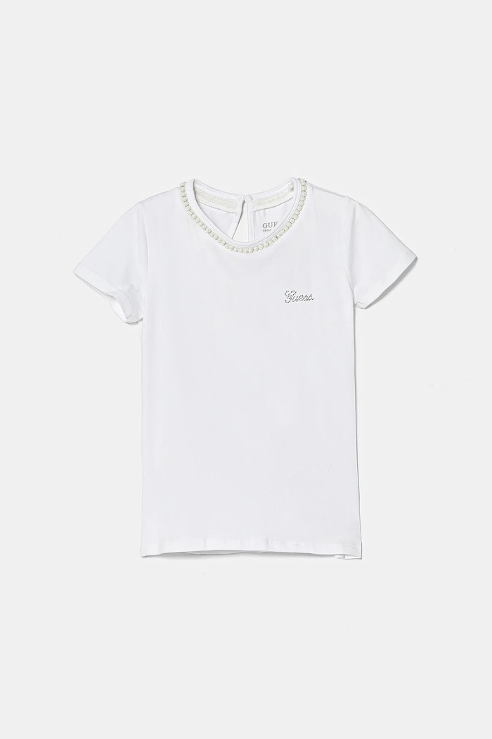 Dětské tričko Guess s elastanem bílá J5RI39.K6YW4.PPYA