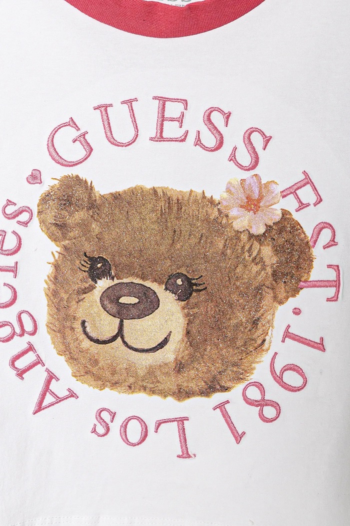DÍVKA Dětské tričko Guess J5RI41.K6YW4.PPYA bílá