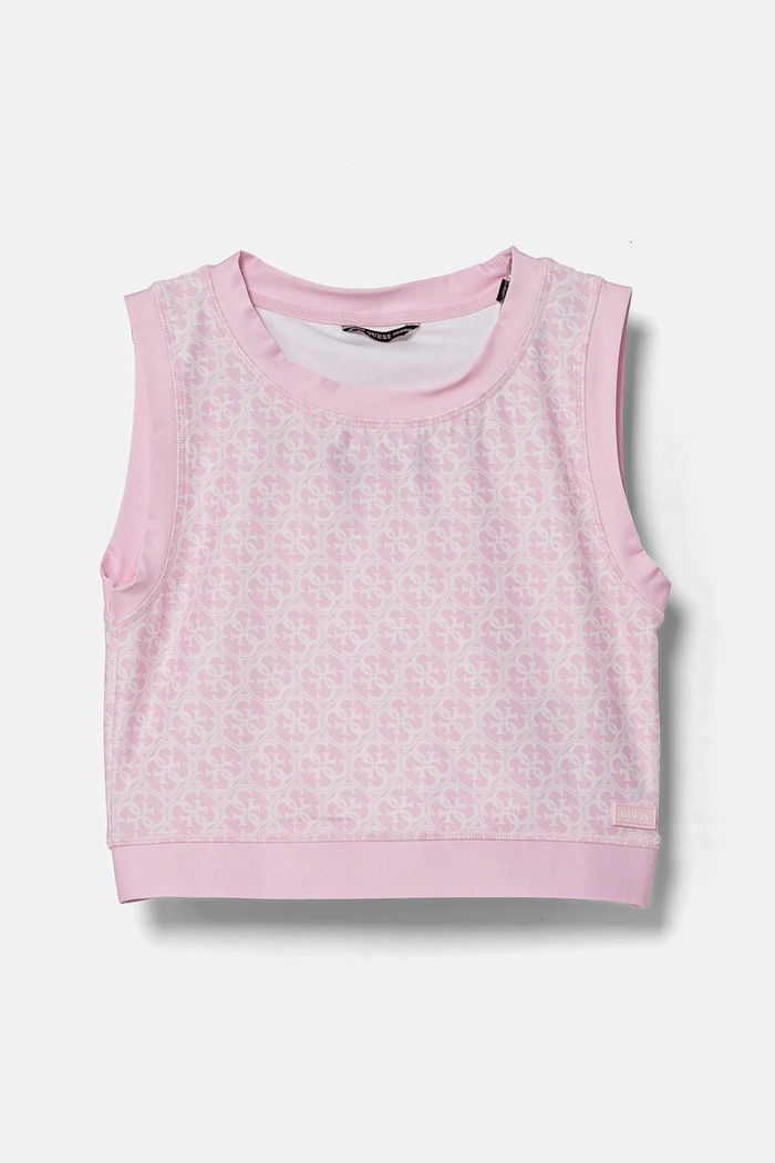 Dětský top Guess s elastanem růžová J5RI43.MC01P.PPYA