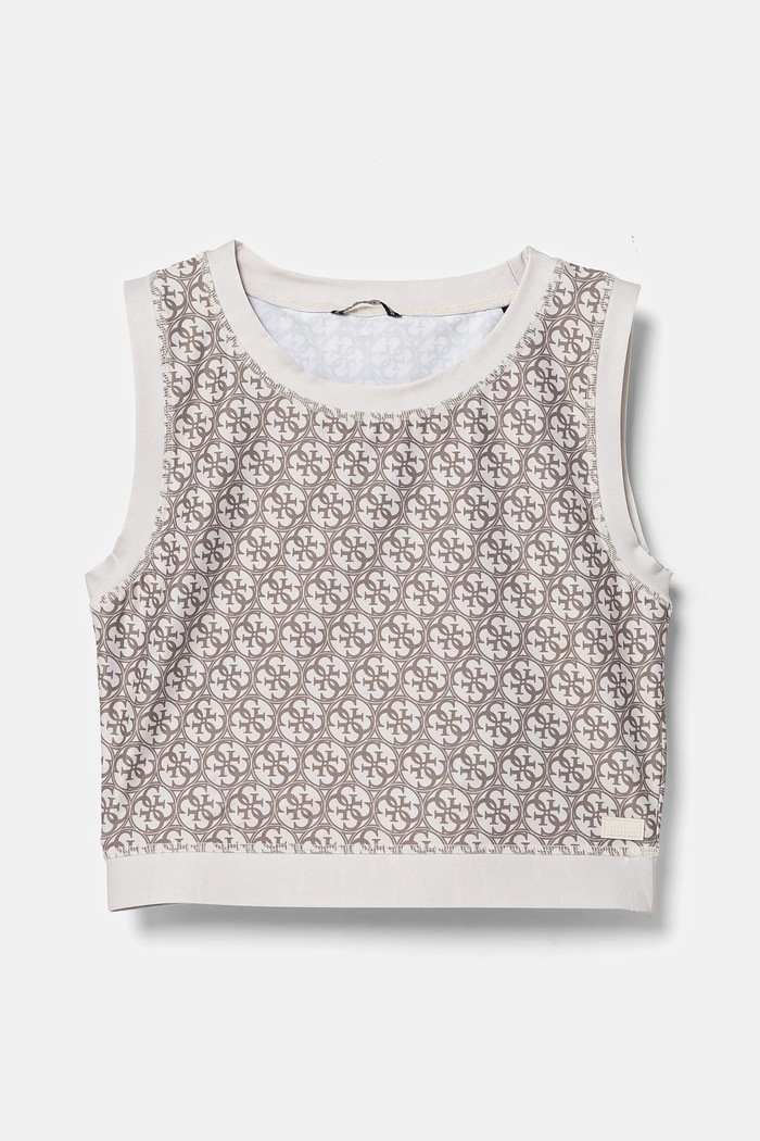 Guess top dziecięcy wzorzyste beżowy J5RI43.MC01P.PPYA