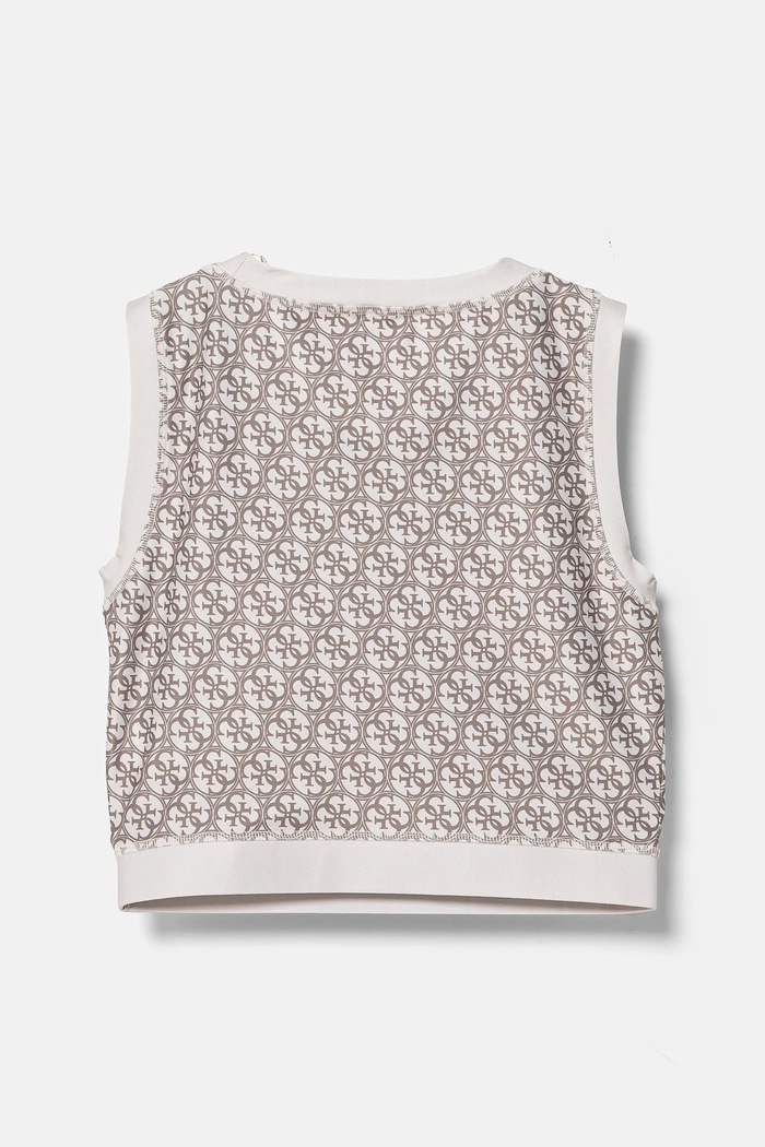 Guess top dziecięcy J5RI43.MC01P.PPYA beżowy SS25