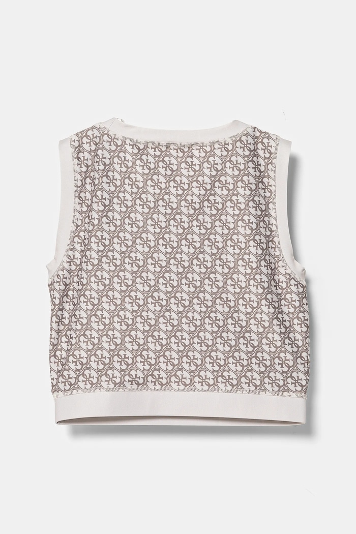 Guess top dziecięcy J5RI43.MC01P.PPYA beżowy SS25