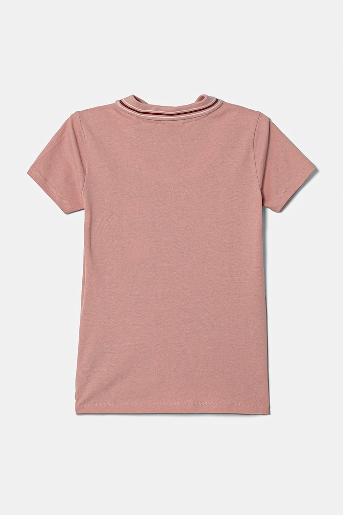 Dětské bavlněné tričko Guess J5RP01.KCOK1.PPYA růžová SS25