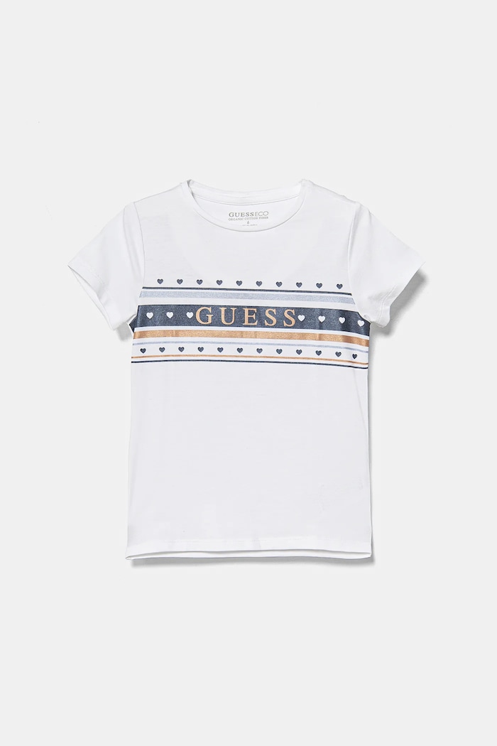 Dětské tričko Guess s elastanem bílá K5RI03.K6YW4.PPYA