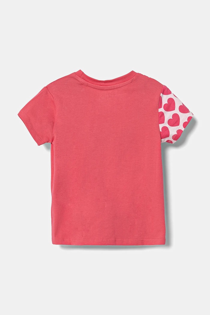 Guess t-shirt dziecięcy K5RI09.K6YW4.PPYA różowy SS25