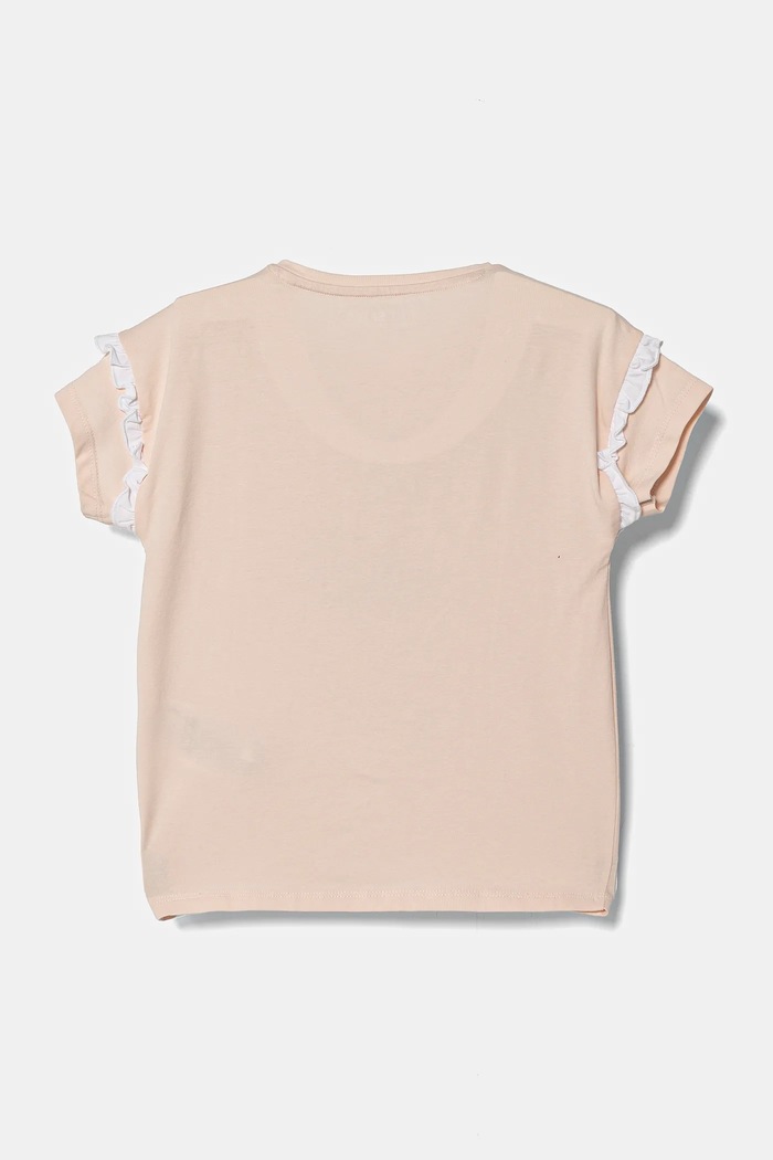 Guess T-shirt dziecięcy K5RI12.K6YW4.PPYA różowy SS25