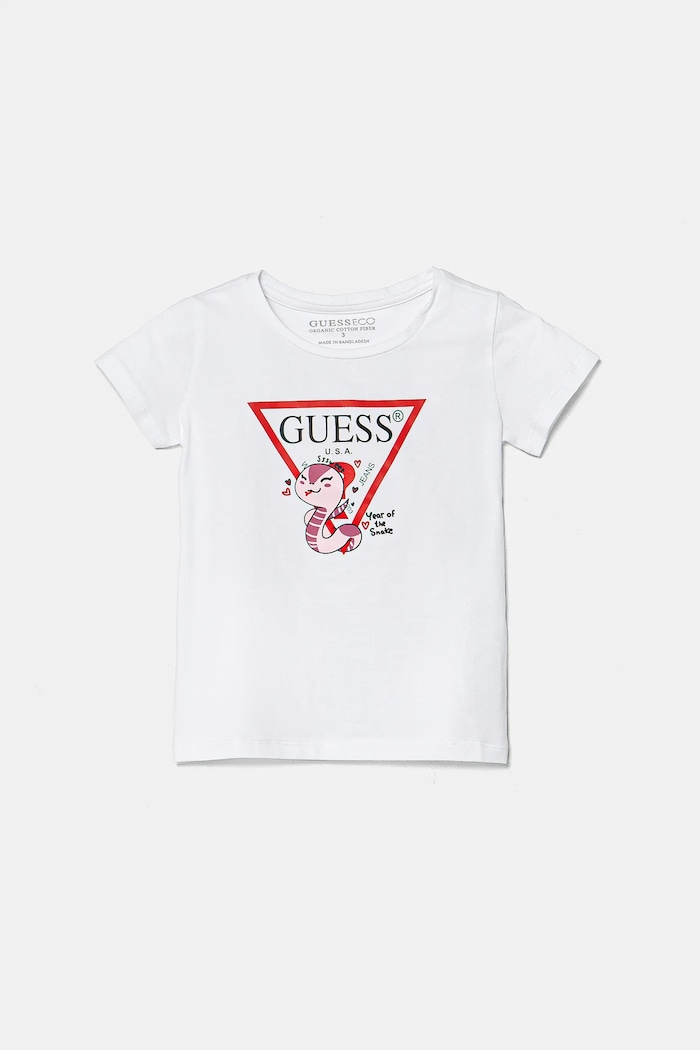 Dětské tričko Guess s elastanem bílá K5RI21.K6YW4.PPYA