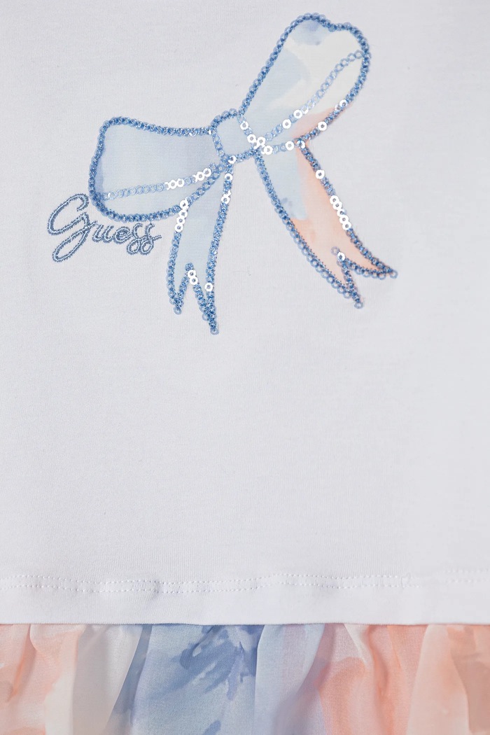 Dziewczynka Guess t-shirt dziecięcy K5RI25.K6YW0.PPYA biały