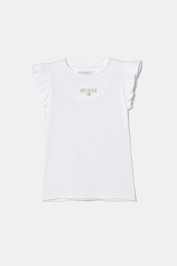 Dětské tričko Guess s elastanem bílá K5RI26.K6YW4.PPYA