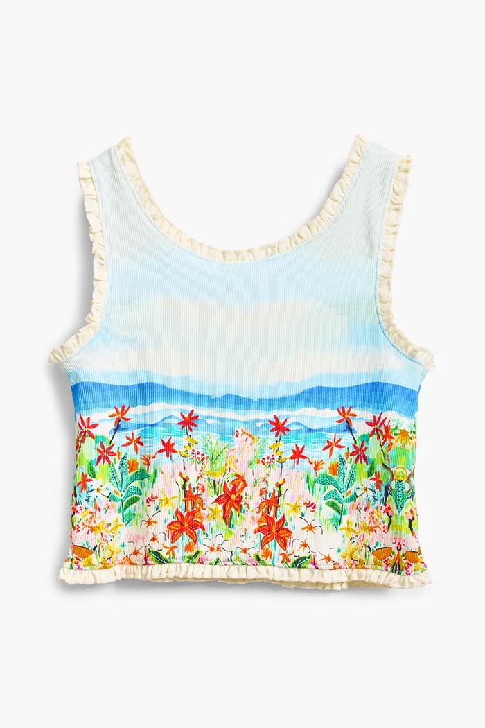 Dječji top Desigual 25SGTK06 plava SS25