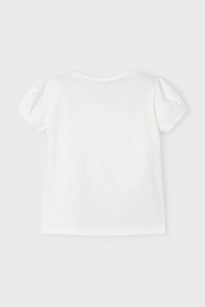 Dziewczynka Mayoral T-shirt dziecięcy 3001.6A.Mini.PPYA beżowy