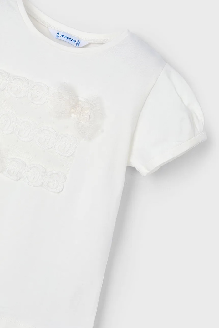T-shirt dziecięcy Mayoral 3001.6A.Mini.PPYA beżowy