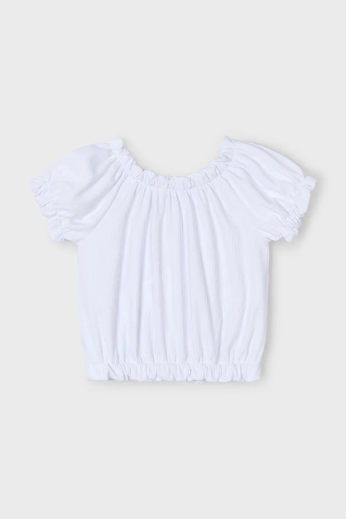 DÍVKA Dětská halenka Mayoral 3008.6G.Mini.PPYA bílá