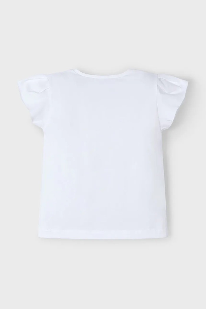 Dziewczynka Mayoral t-shirt dziecięcy 3015.6R.Mini.PPYA biały