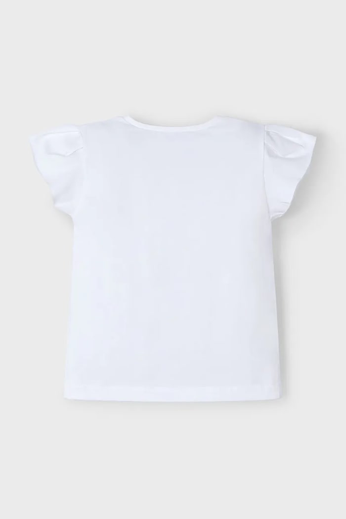 Dziewczynka Mayoral t-shirt dziecięcy 3015.6R.Mini.PPYA biały